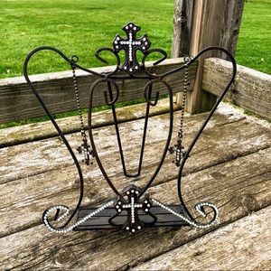 Western moments Metal crystal cookbook holder